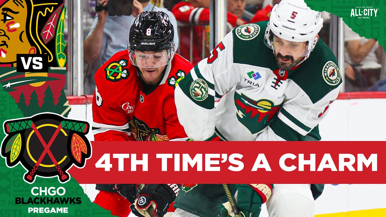 BLACKHAWKS PREGAME: Can Chicago END the Season Series vs Minnesota with a Win? | CHGO Blackhawks