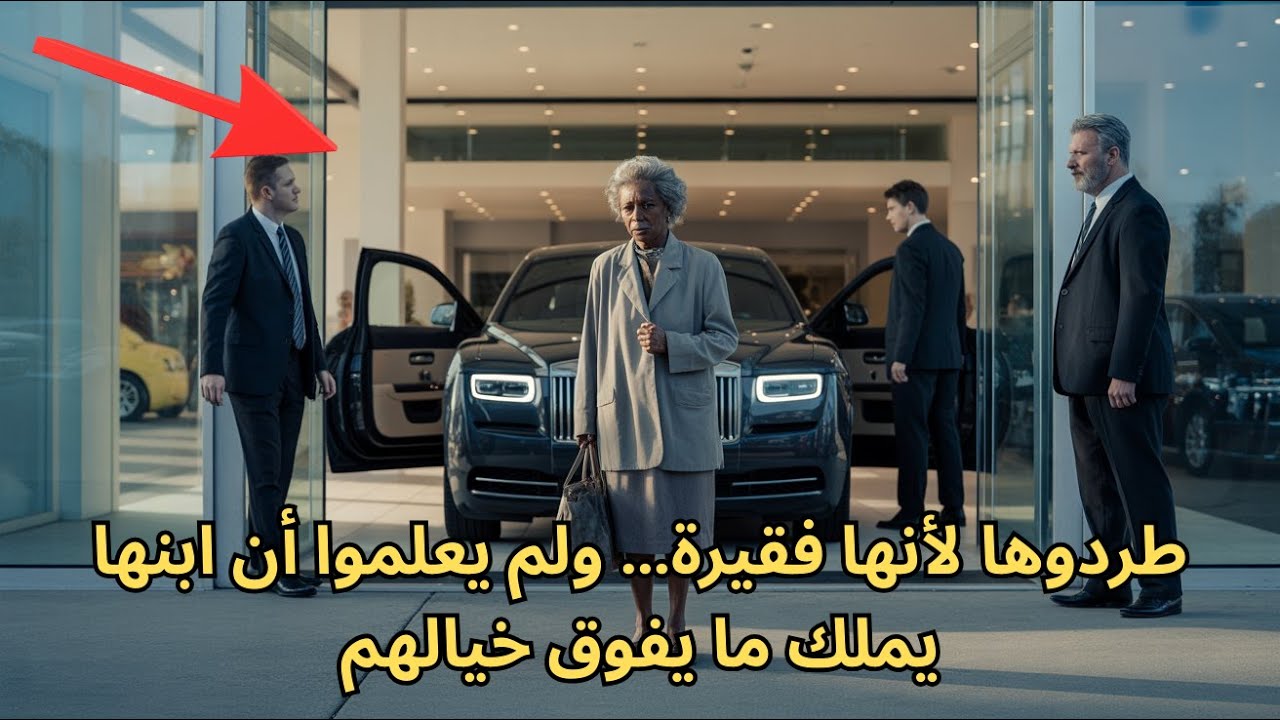 طردوا امرأة سوداء مسنّة من معرض سيارات… وفي اليوم التالي عاد ابنها الملياردير برولز رويس