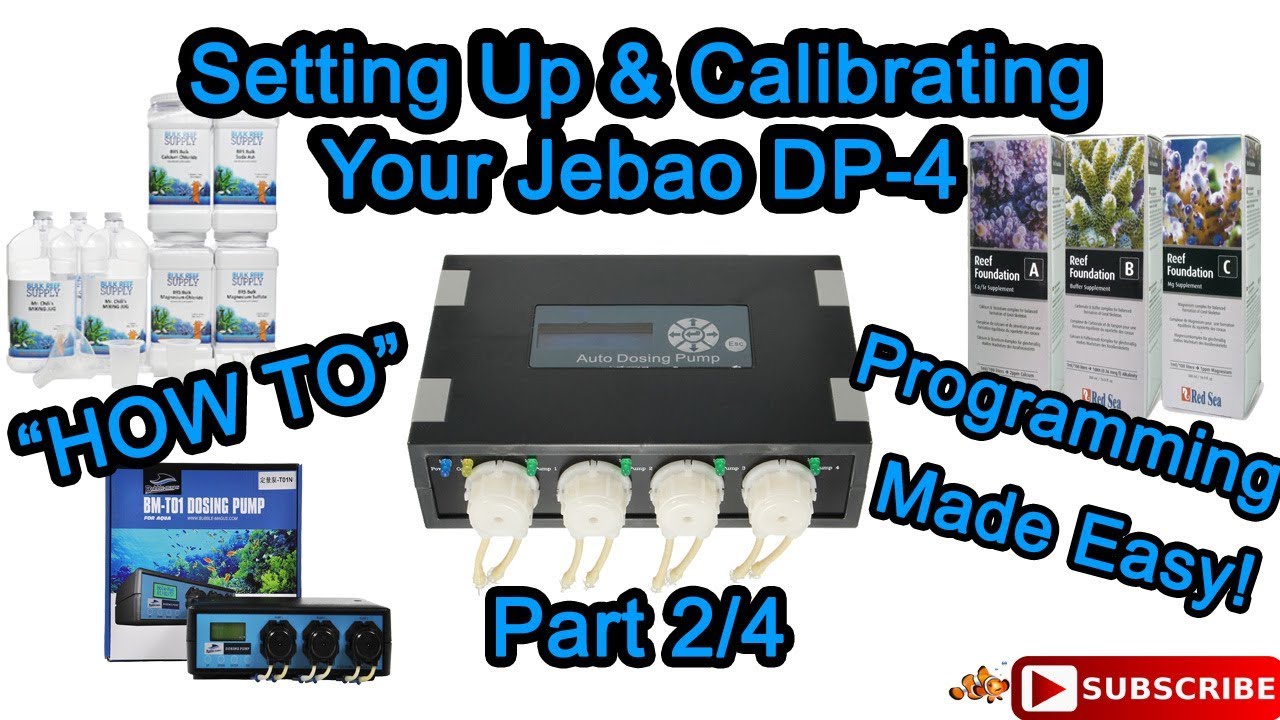 Jebao DP-4 Doser (Setting up & Calibrating) Video 2 of 4