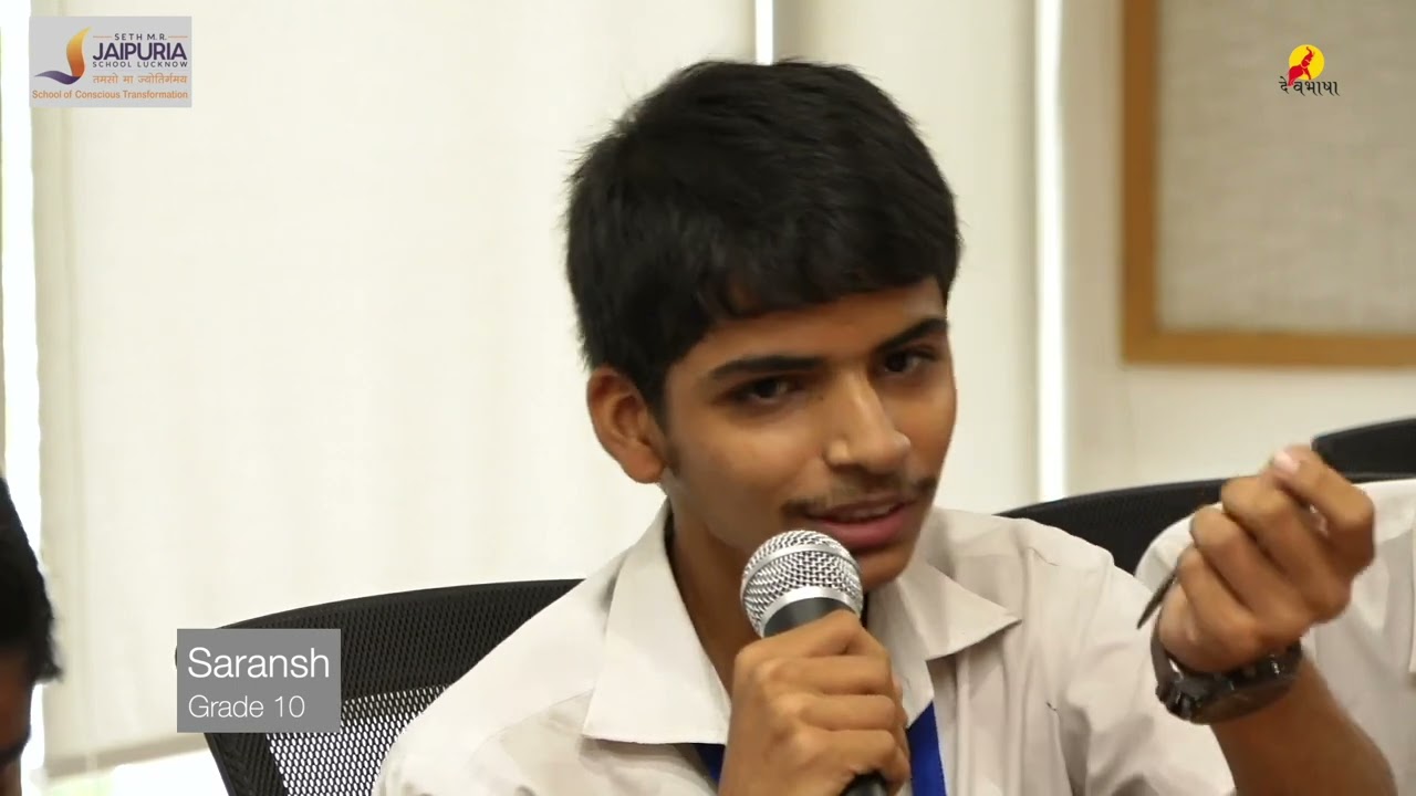 Students of Seth M.R. Jaipuria School, Lucknow on why they have opted for Sanskrit in IX & X