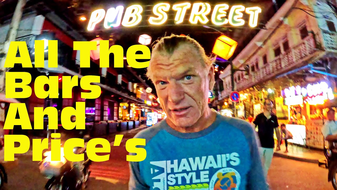 Pub Street Siem Reap Cambodia, A Street Full of Western Style Bars and Restaurants