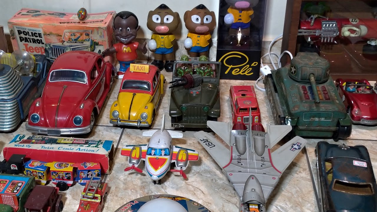 FEIRA DO BEXIGA BRINQUEDOS ANTIGOS DE LATA DO RONALDO CARRINHO BATE E VOLTA ESTRELA E BANDAI PELE