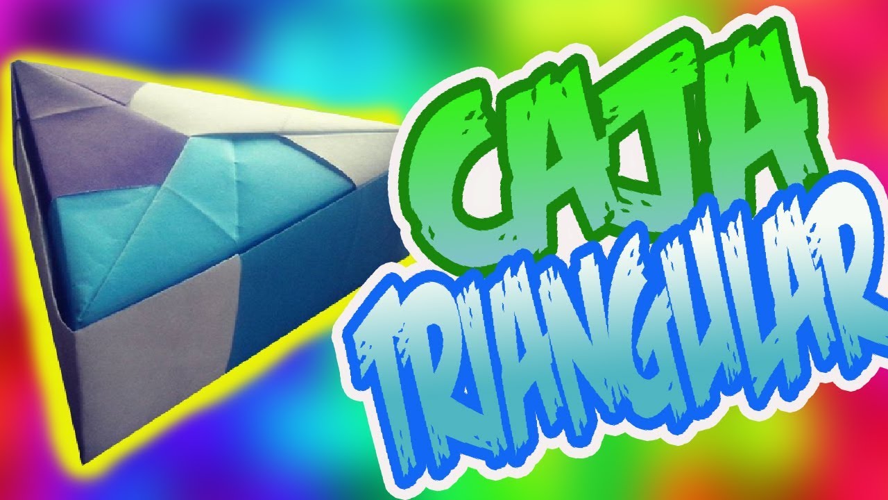 CAJA Triangular de Origami/Origamileo