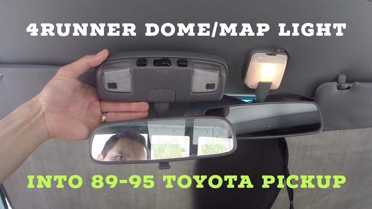 Как заменить плафон освещения салона 4Runner на пикапе Toyota 89-95 годов