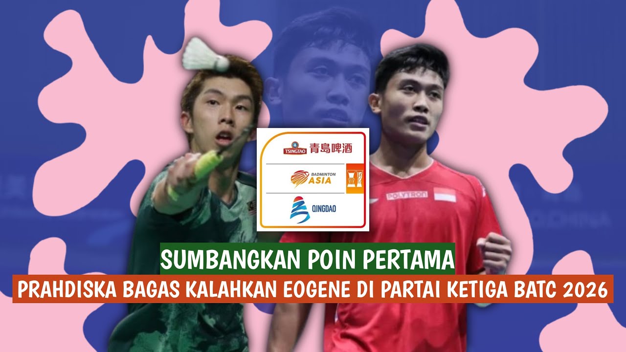 🔴LIVE - Prahdiska Bagas Shujiwo Vs Eogene Ewe - Badminton Asia Team Championships 2026