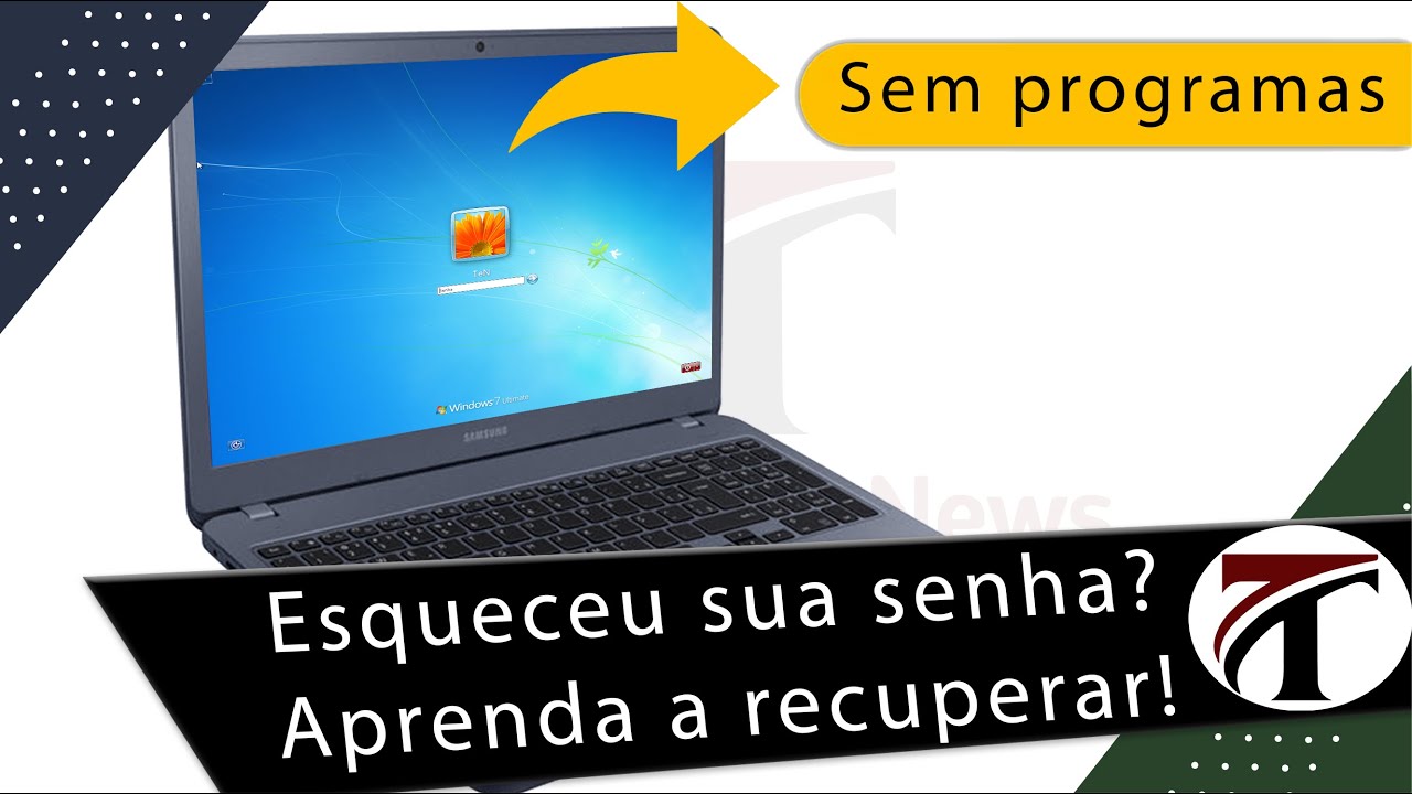 Como recuperar senha do Windows 7 sem programas