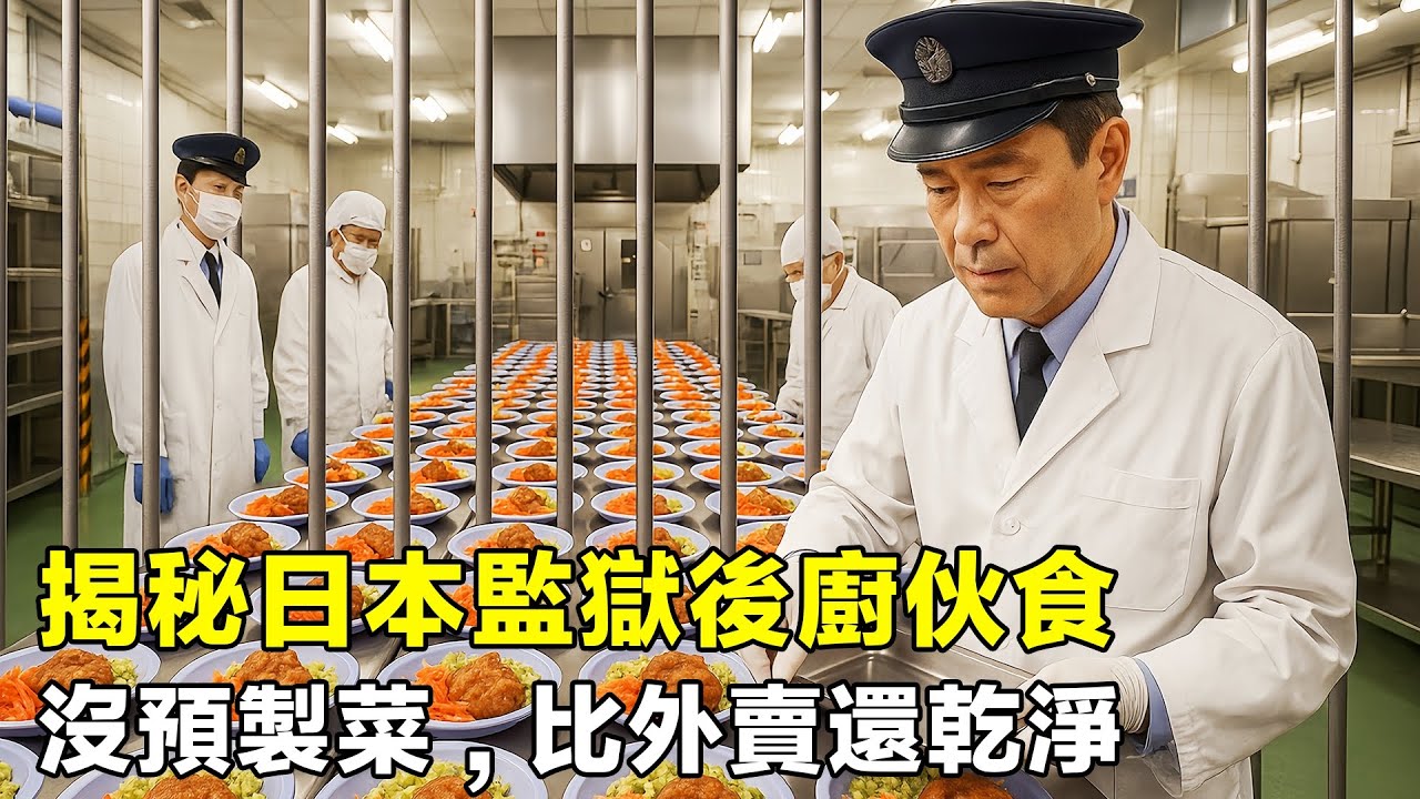 揭秘日本監獄後廚伙食，沒預製菜，18名廚師現炒現做，比外賣還幹淨