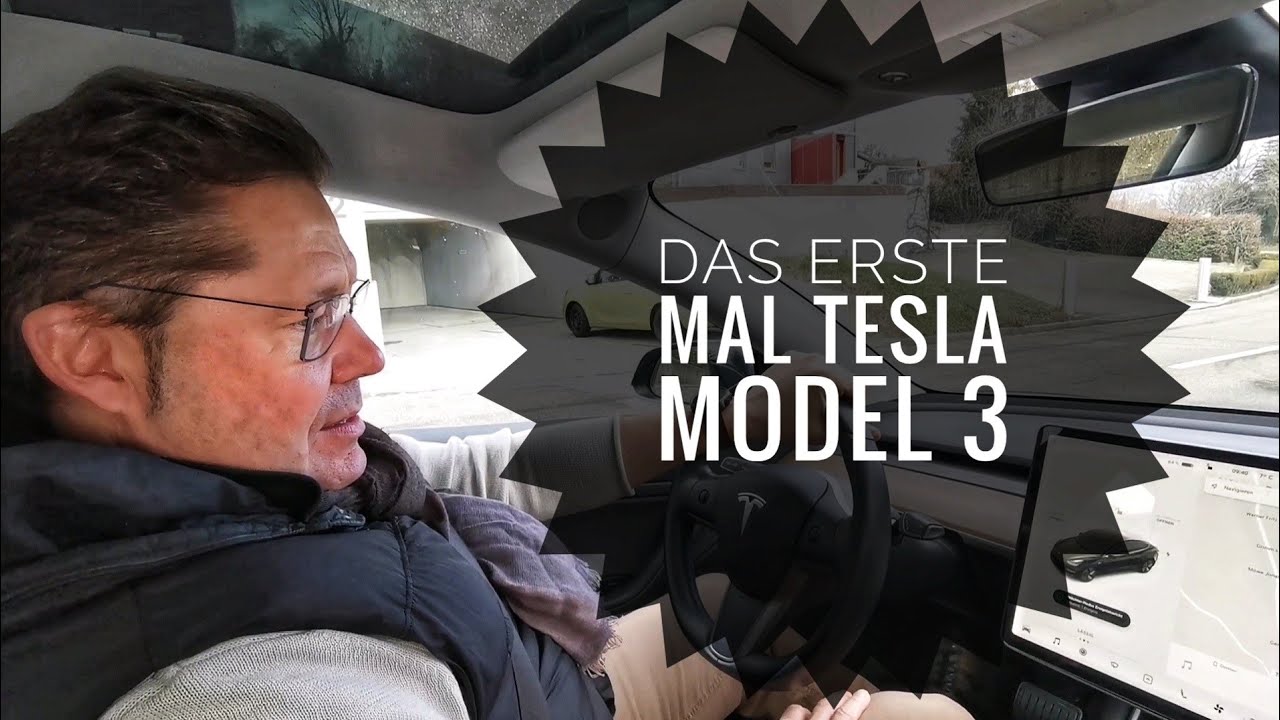 Das erste Mal Tesla Model 3 fahren, Heute mit Michael