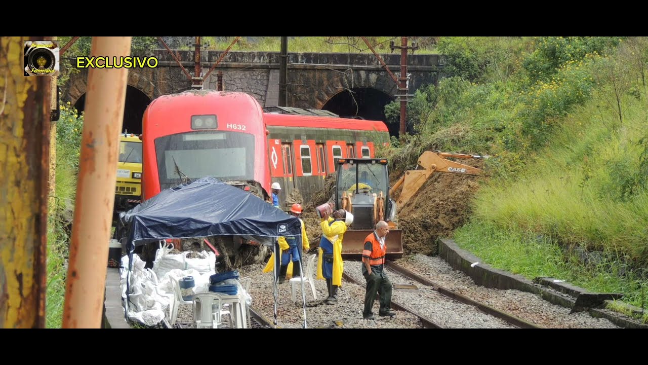 TRANSLADO CARRO 8632 DO ACIDENTE DO TÚNEL  BOTUJURU  CPTM