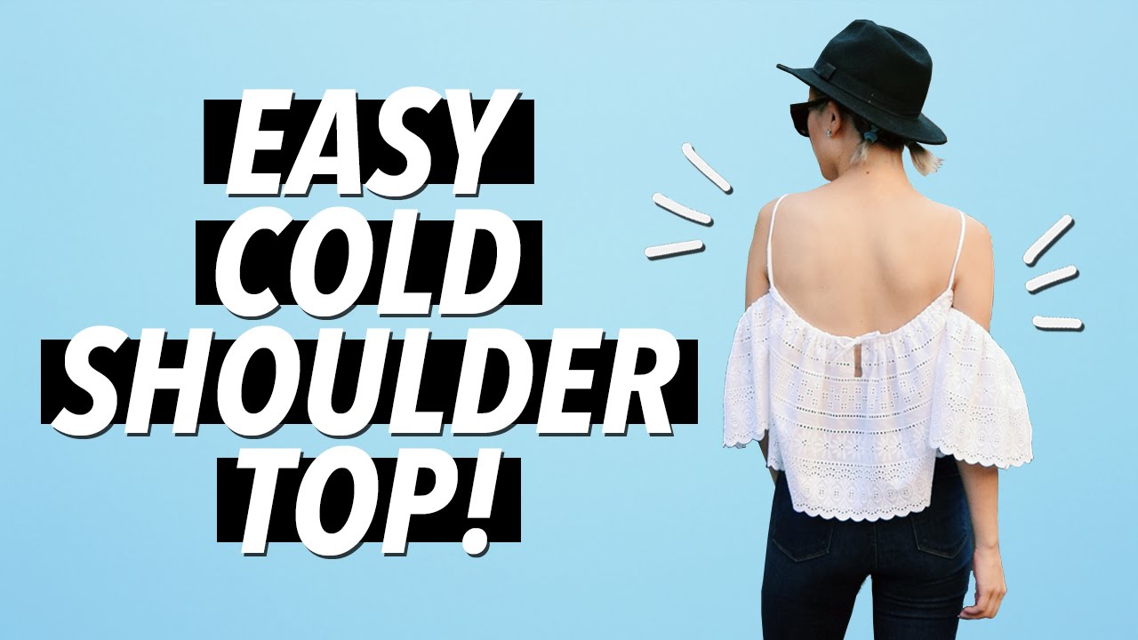 DIY Cold Shoulder / Off the Shoulder Top (Easy!) | WITHWENDY