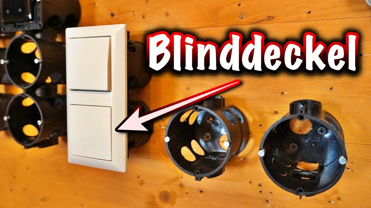 Blindabdeckung f&uuml;r Schalterprogramme! ElektroM