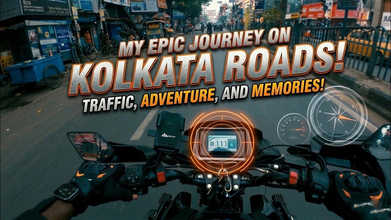 কলকাতার আসল রাস্তার অভিজ্ঞতা! | Kolkata Traffic Ride POV 🏍️ | My Epic Motorcycle Journey !