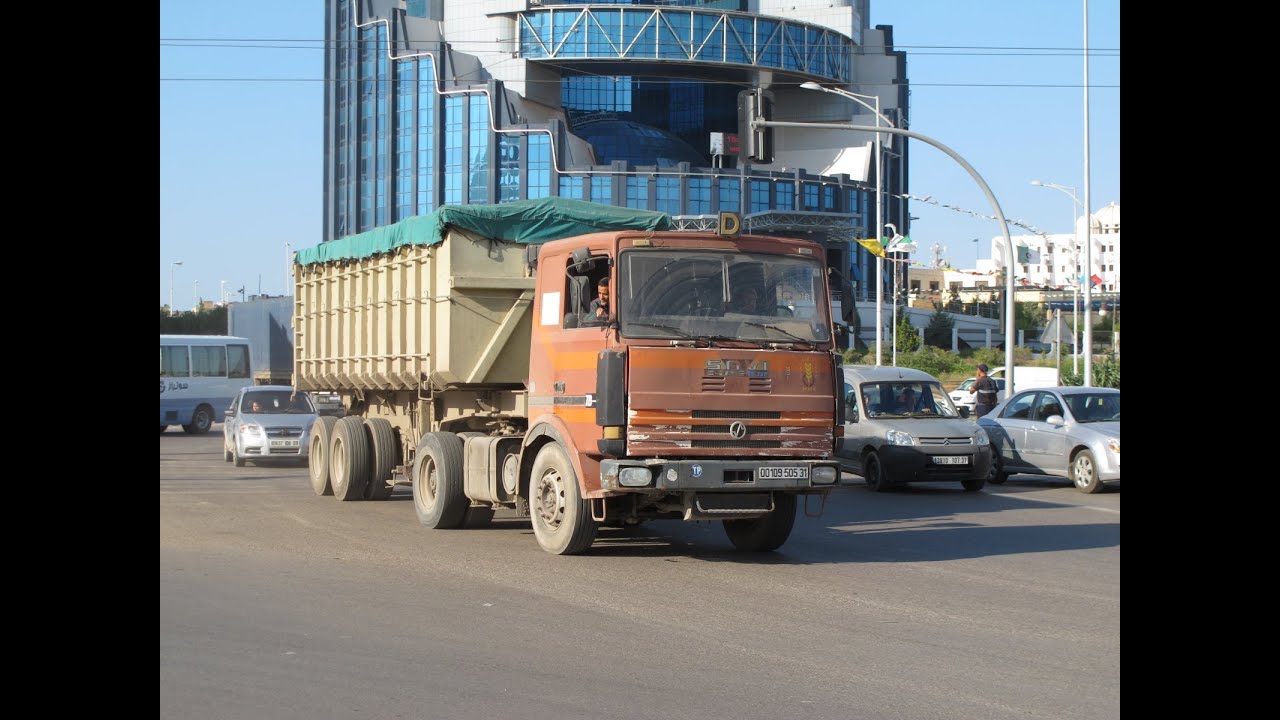 TRUCKS IN ORAN ALGERIA SEPTEMBER 2013