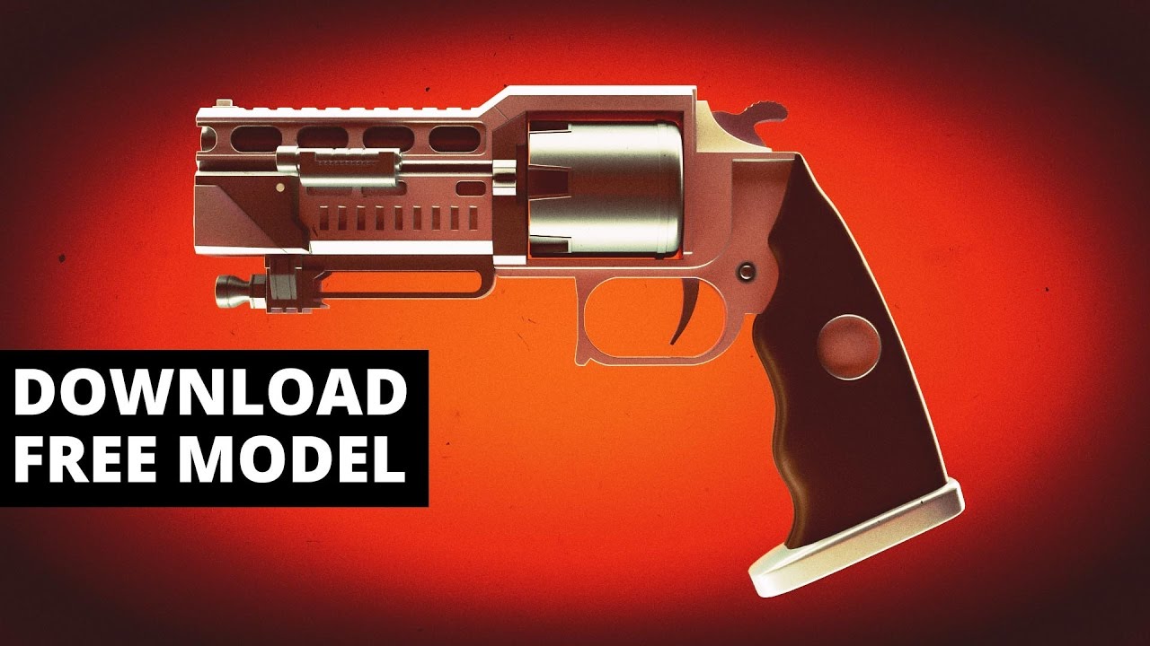 Speed modeling hand cannon in Blender
