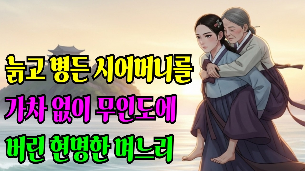 옛날이야기 야담 조선시대이야기 늙고 병든 시어머니를 가차 없이 무인도에 버린 현명한 며느리 롱폼