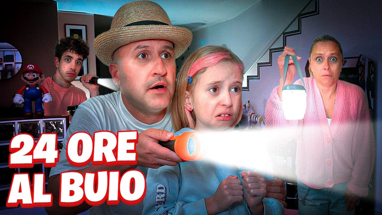 GIORGIA E PAPÀ SALVO RIMANGONO 24 ORE AL BUIO IN CASA! *GIORGIA HA PAURA*