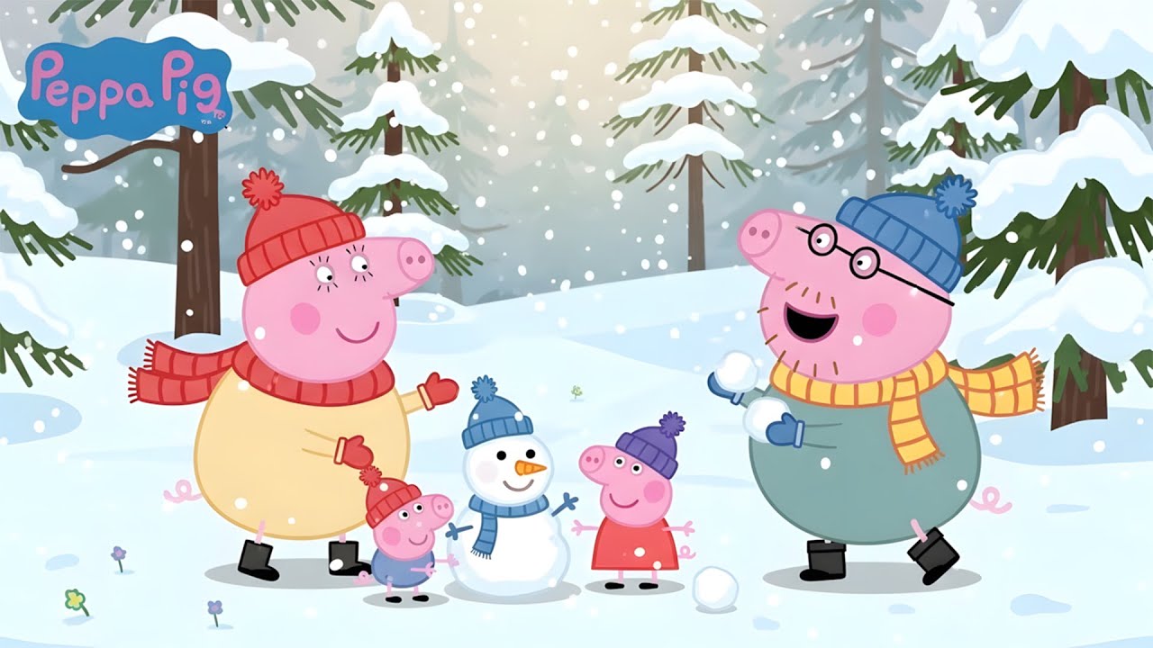 Peppa Pig ❄️ Brrr! It’s Cold! Brrr! It’s Cold! A Cold Winter Day  Cozy Family Fun in the Snow...