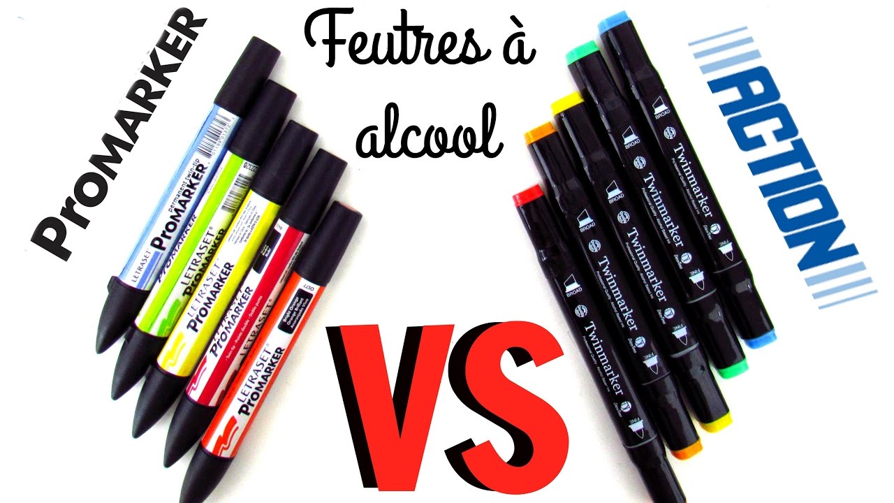 Promarker VS  feutres alcool Action - DUPE de Promarker ?