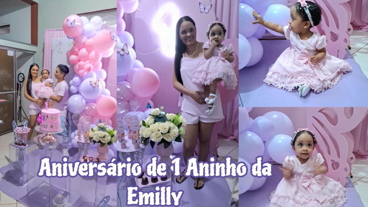 Aniversário de 1 Aninho da Emilly - Tema Jardim das Borboletas 🦋💖🎉