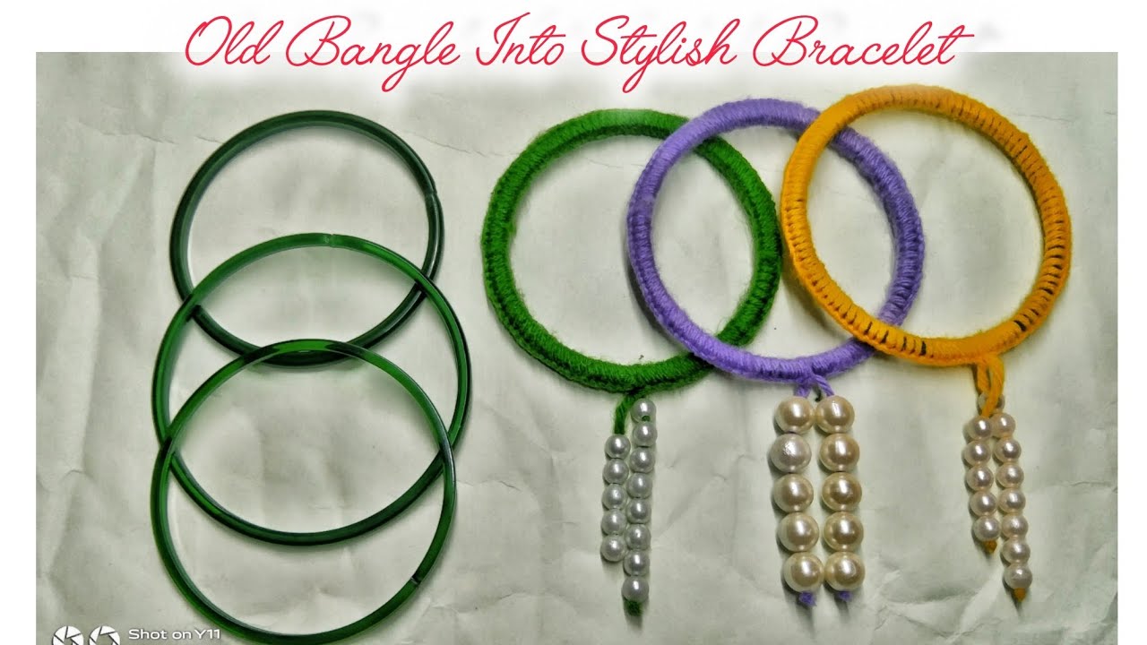 DIY Old Bangles to New Bangles || waste material craft ideas || old Bangles reuse Ideas #diy #craft 