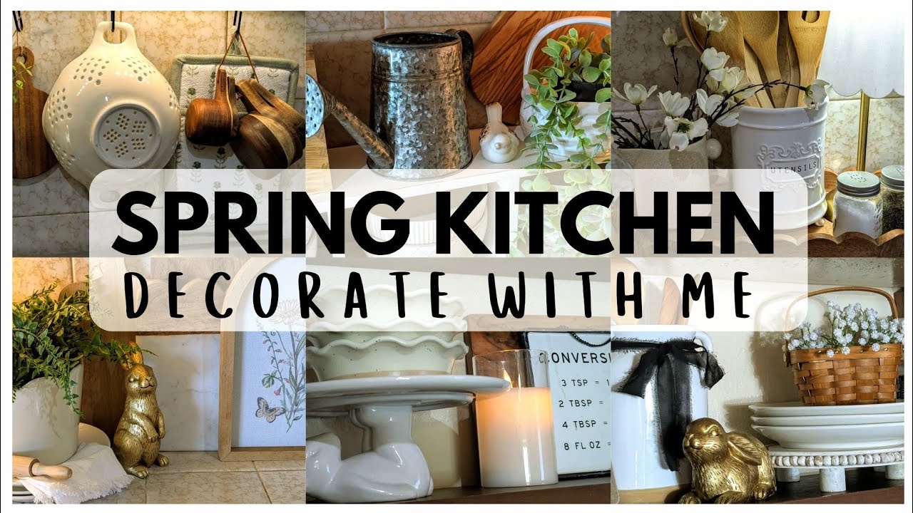 🌿 SPRING DECORATE WITH ME│SPRING KITCHEN DECORATING IDEAS│SPRING 2025