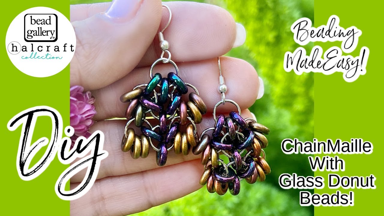 Glass & Jump Ring Chainmaille Earrings and Bracelet DIY Jewelry Making Tips Tricks & Hacks