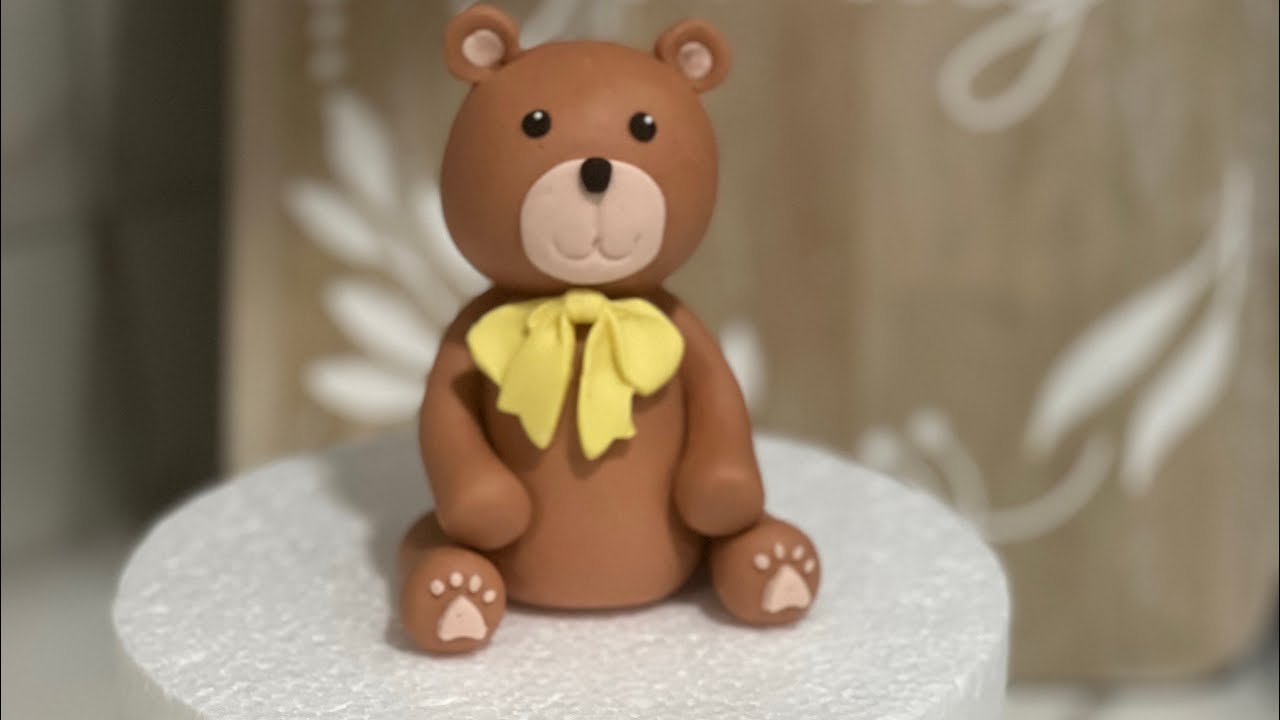 Cómo hacer un osito de fondant pasó a paso video live