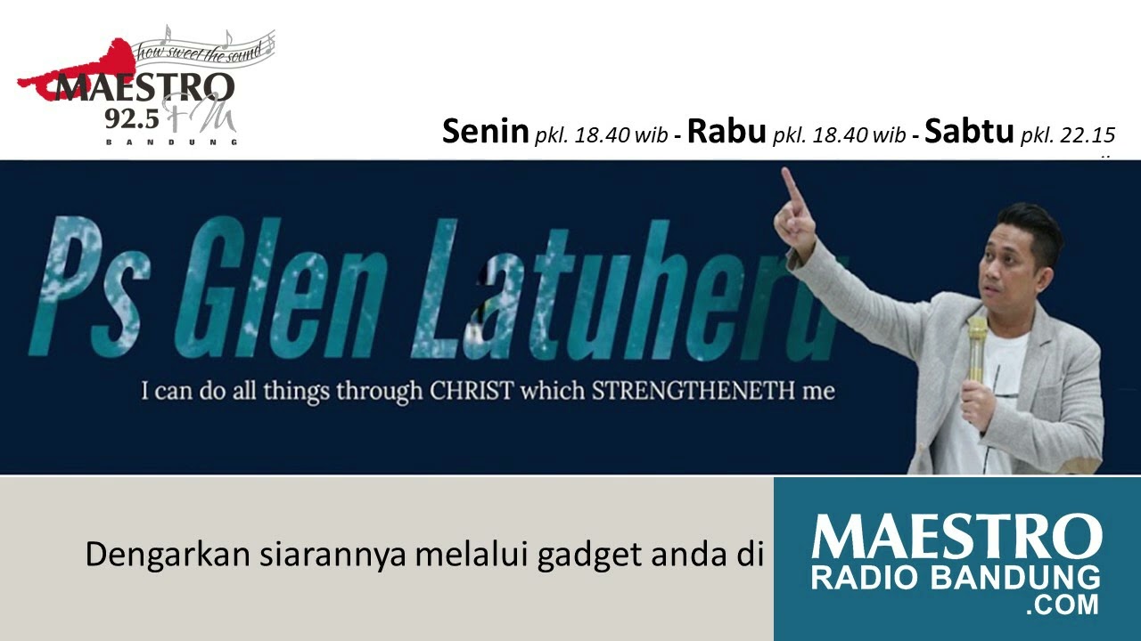 SUDUT PANDANG YANG BERBEDA - PDT. GLEN LATUHERU - 23 Mei 2026