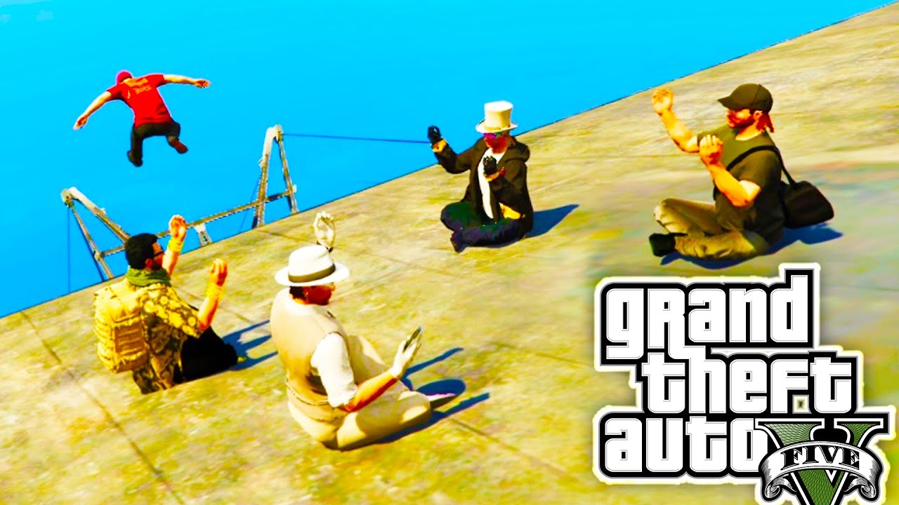 Trying to fly off of Mount Chiliad! -  GTA RP!