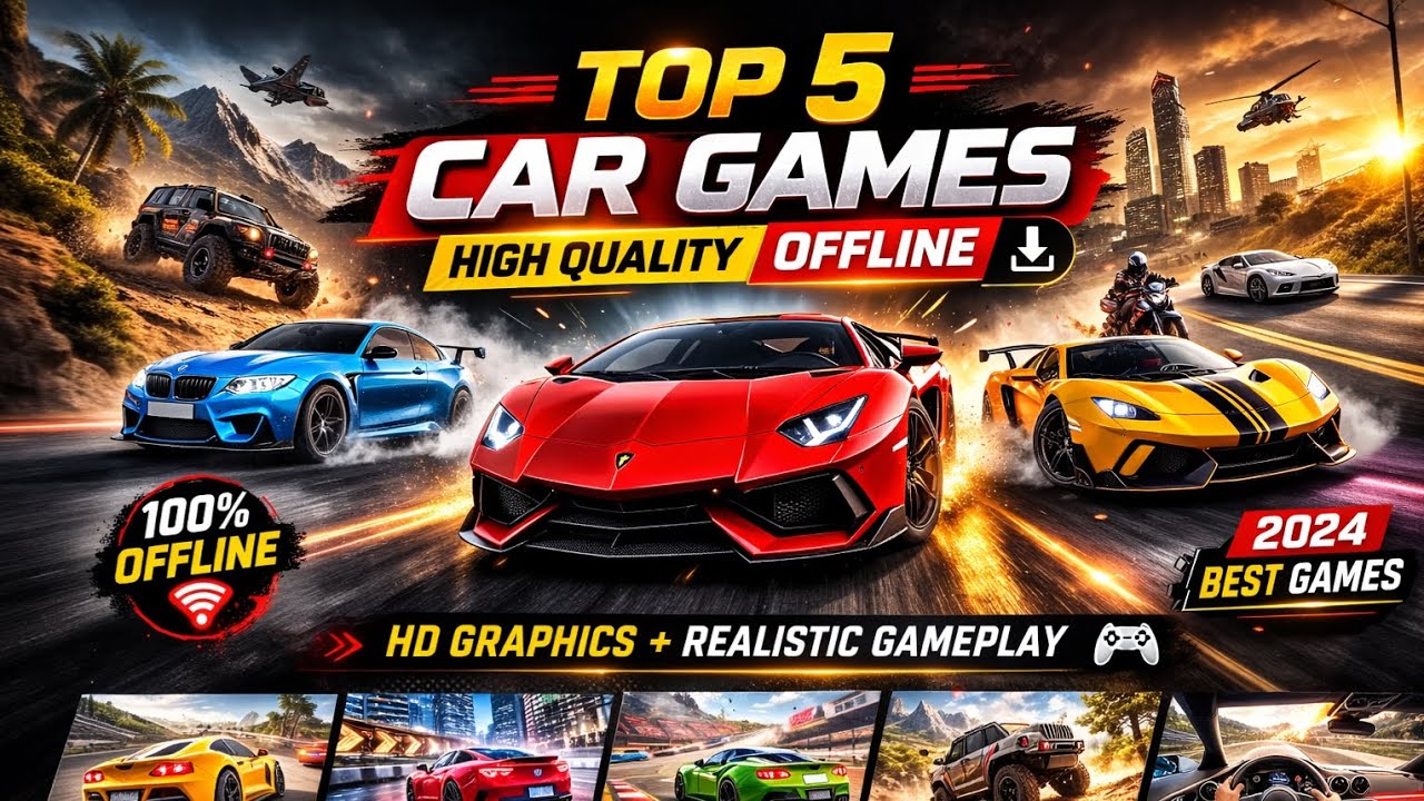 Top 5 Best Offline Car Games for Mobile 2026 | Arise Gameplay Official 🏎️💨 #car#gaming#shorts#games