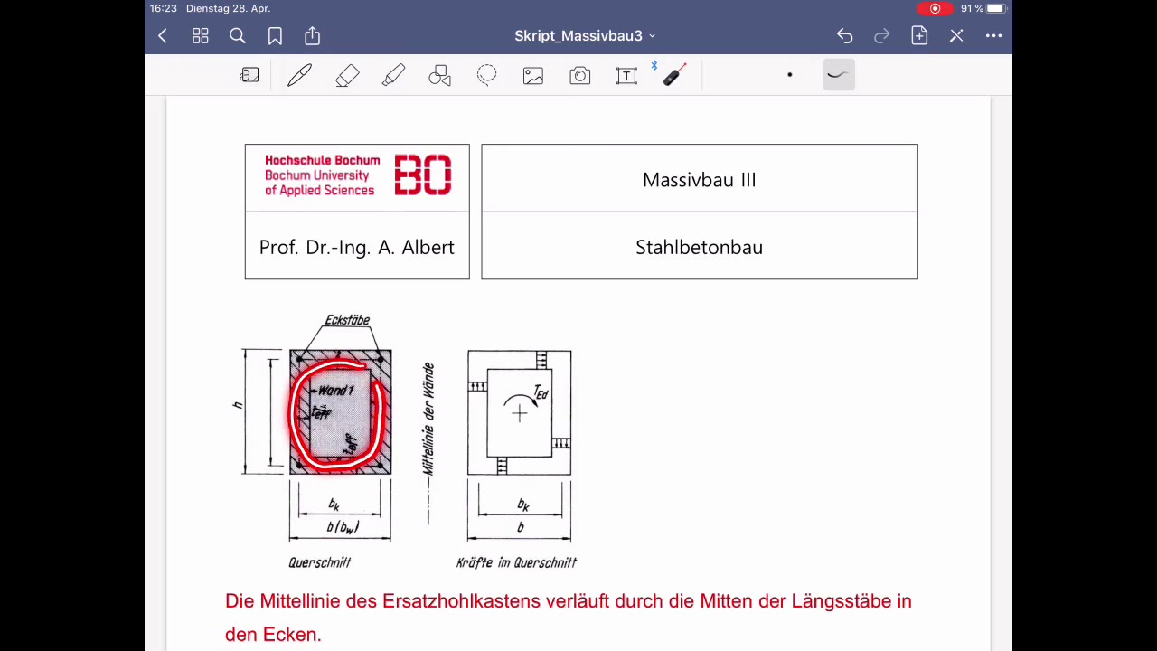 Massivbau 3, Vorlesung 13, Reine Torsion