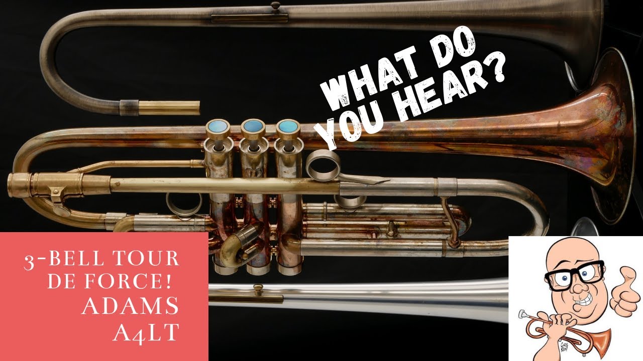 Amazing Adams A4LT  3 bell tour de force!  What do you hear?  ACB  Show and Tell #trumpet #acb #fun