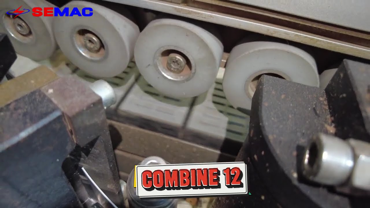 Cách chỉnh keo máy dán cạnh thẳng nghiêng COMBINE 12 | Máy chế biến gỗ Semac