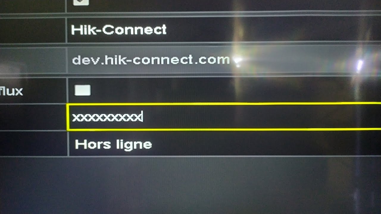 DVR HIKVISION ,  Hik-connect solution du problème état Hors ligne ip fixe