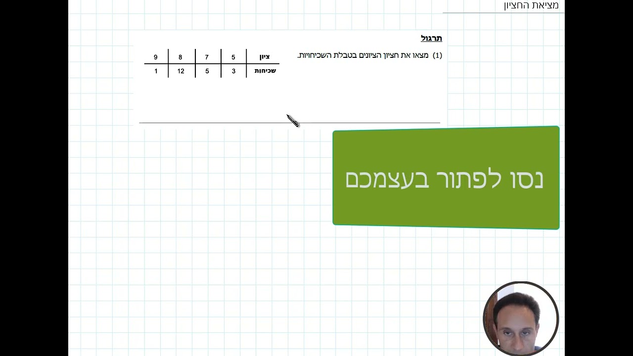 מציאת חציון
