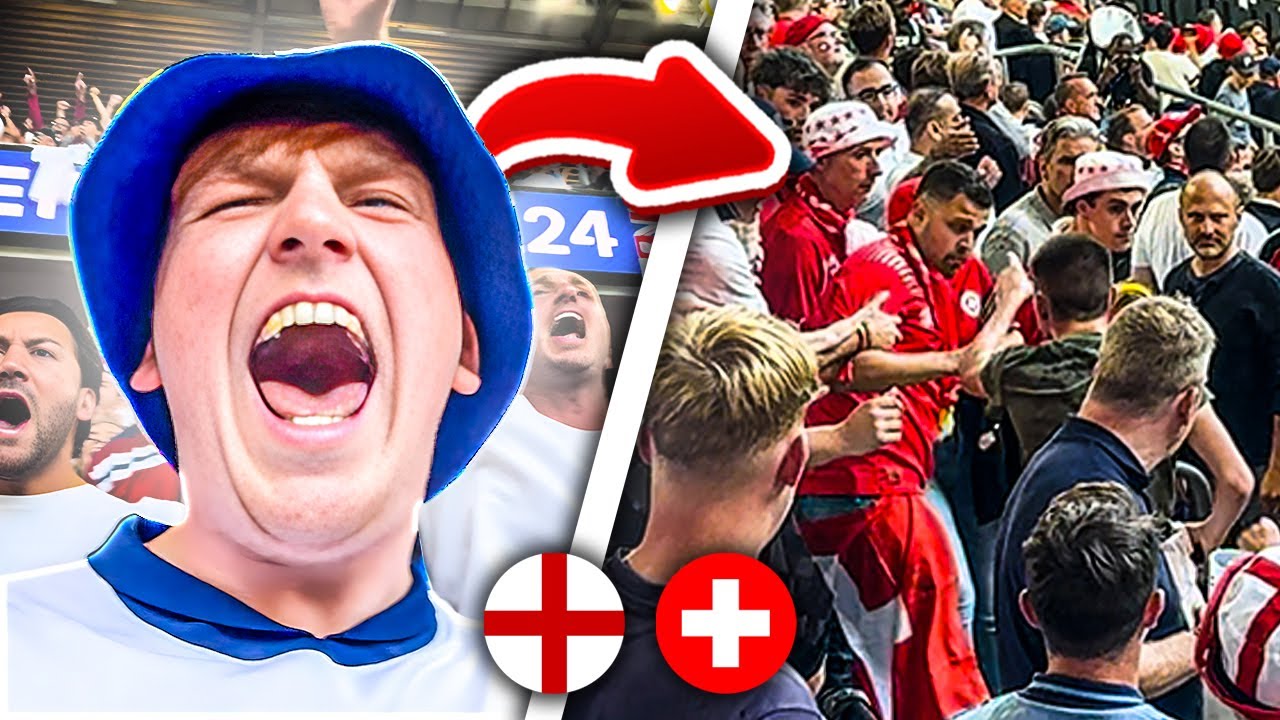 FIGHTS In The Crowd As England WIN On PENALTIES!