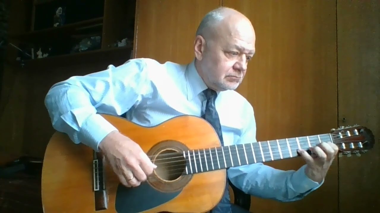 Рюмка водки (Пётр Лещенко) на гитаре