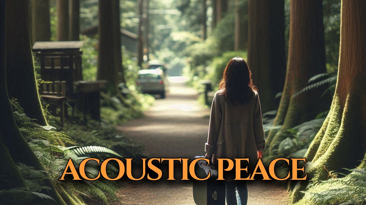 Cozy Winter in Kyoto • Warm Fireplace & Relaxing Acoustic Guitar • Deep Sleep Music