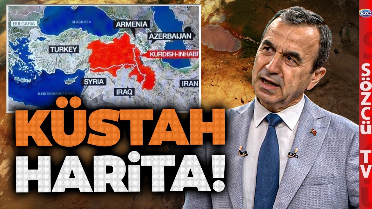 CNN International'dan Küstah Harita! Naim Babüroğlu Uyardı! 'Sevr Haritasına Uyumlu'