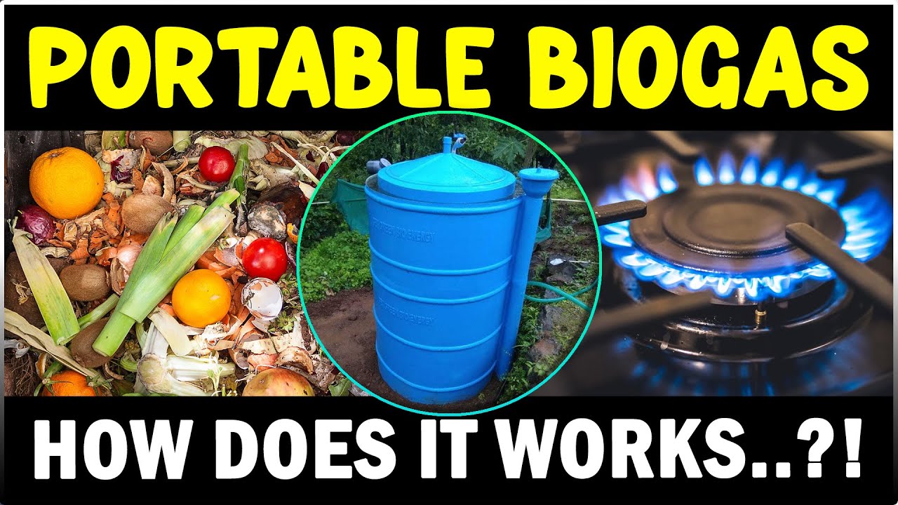 Portable Biogas Plant - How does it Works | How to make Biogas at Home