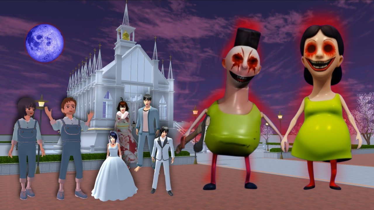 Yuta Mio Panik Pasangan Di Kota Sakura DI SERANG OLEH HAMMOD HABIBI 😱😱| Sakura School Simulator