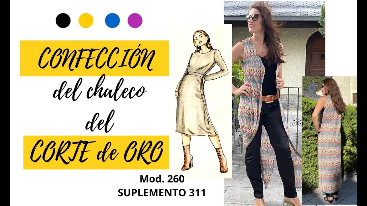 CONFECCIÓN del CHALECO del CORTE de ORO