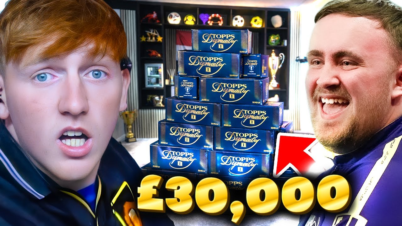What does £30,000 of Topps Dynasty Boxes Get You? Ft Luke Littler