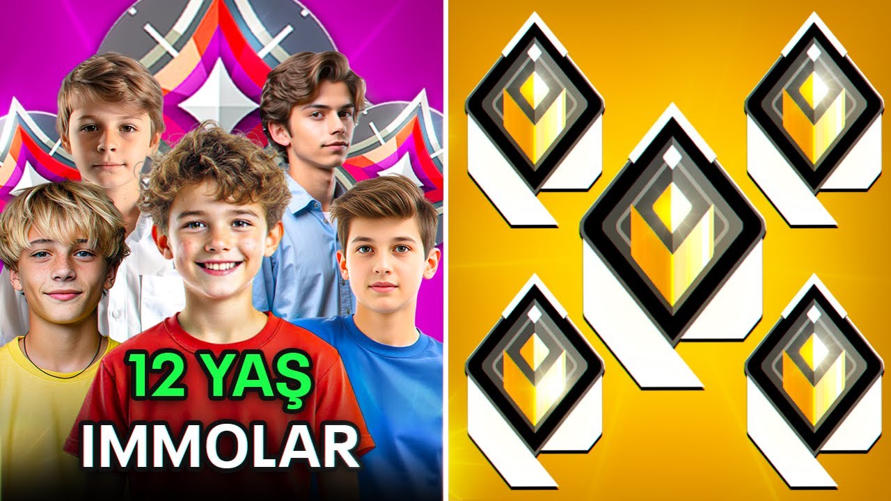 12 yaşında İMMORTAL vs RADİANT oyuncular! | Valorant