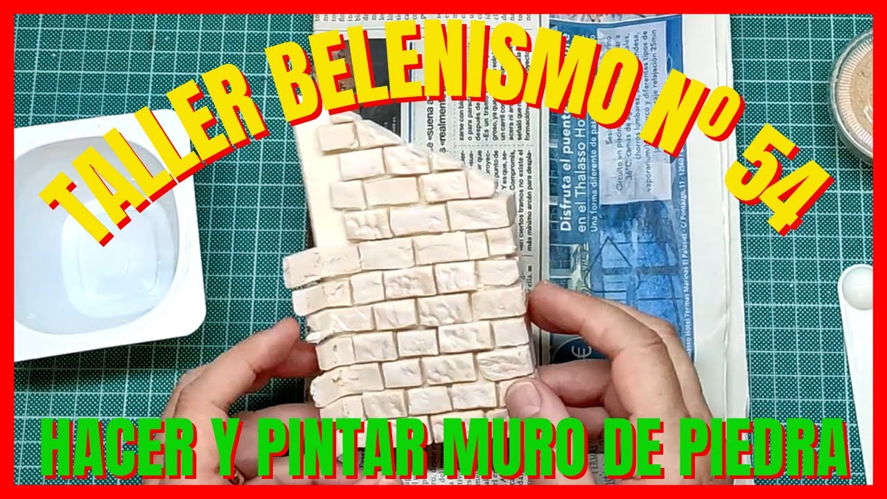 Taller Belenismo Nº54: Hacer y pintar muro de piedras sueltas de poliestireno XPS