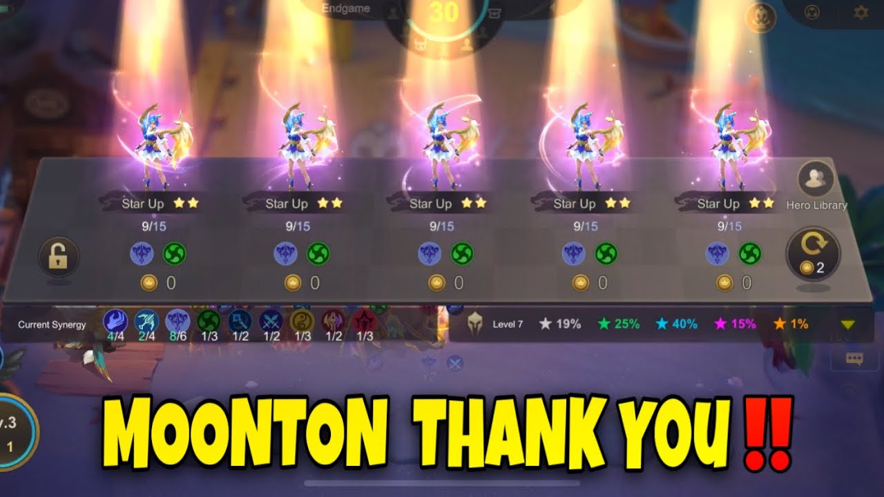 Unlimited Lunox Auto-3Star thanks MOONTON‼️ Magic Chess 🌟🌟🌟