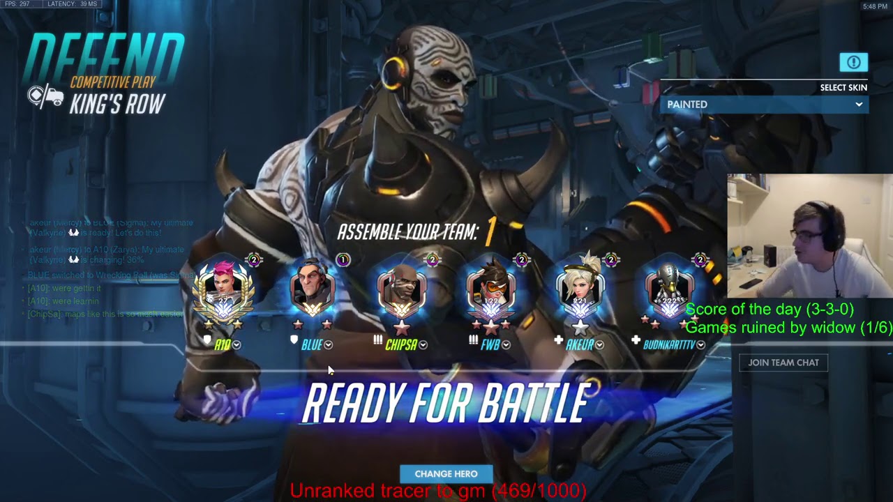 Overwatch Toxic Doomfist God Chipsa Intense Gameplay On King's Row