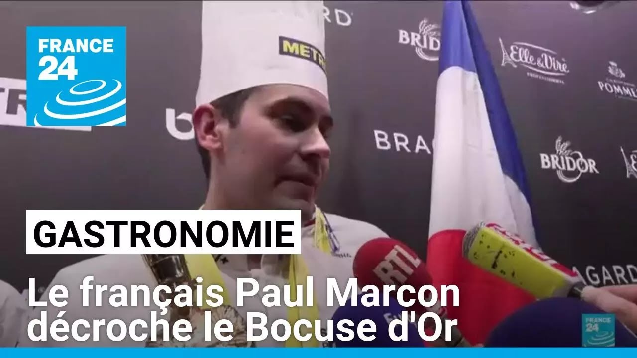 Gastronomie : le fran&ccedil;ais Paul Marcon d&eacute;croche le Bocuse d'Or &bull; FRANCE 24