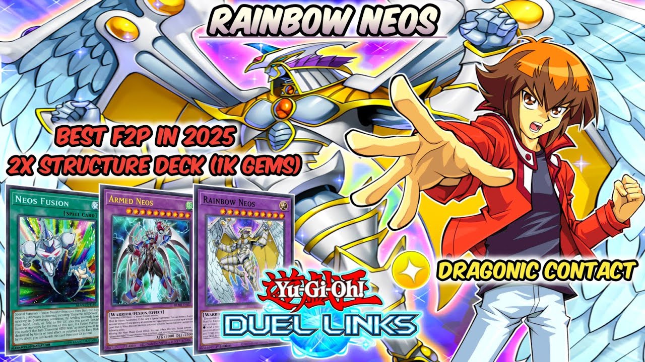 RAINBOW NEOS | Best HERO Deck F2P In 2025 | Only 2x Structure Deck (1000GEMS) | Yu-Gi-Oh! Duel Links