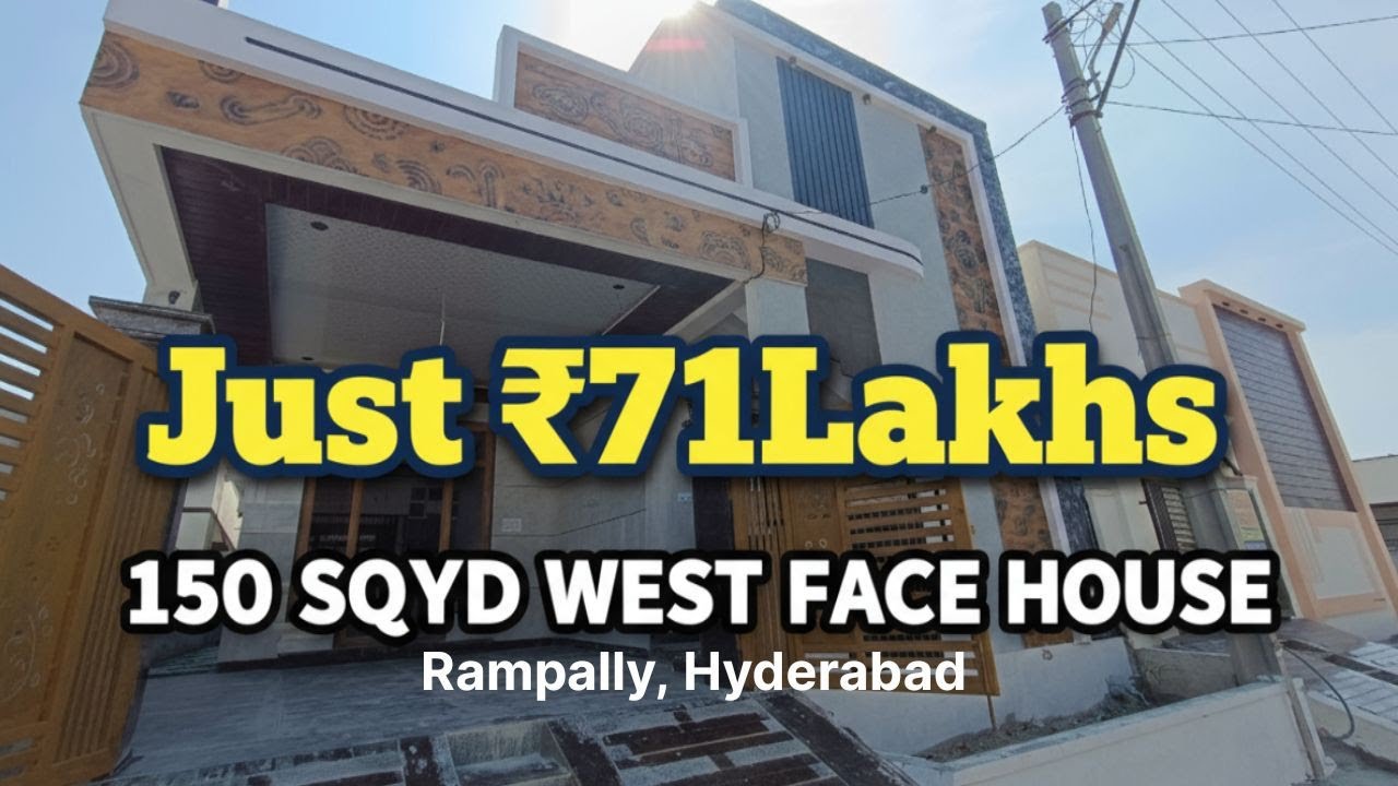 150 SqYd West face 2BHK independent house for sale in Rampally Hyderabad 